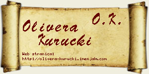Olivera Kuručki vizit kartica